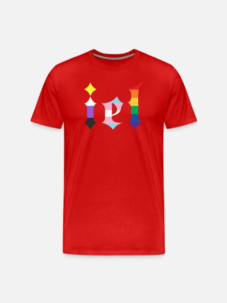 Gotisch - Männer Premium Bio T-Shirt - Rot