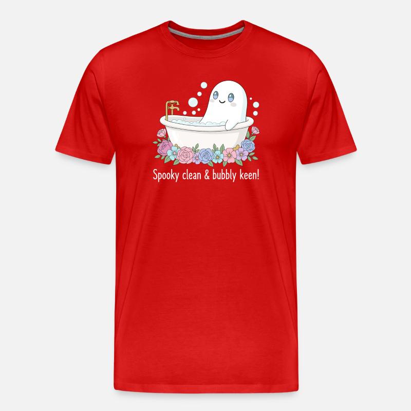 Süßer Spuk - Männer Premium Bio T-Shirt - Rot
