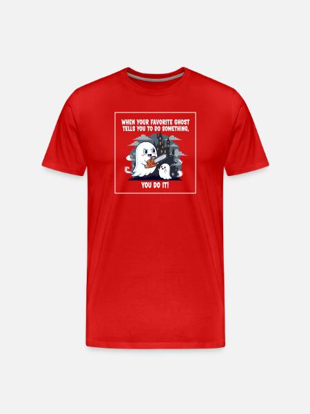 Mon fantôme préféré - T-shirt bio Premium Homme - rouge