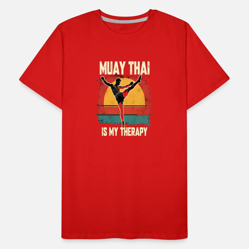Drôle Muay Thai Boxe Muay Thai T-shirt bio Premium Homme