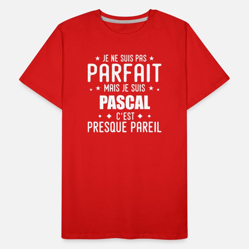 Pascal : authentique, imparfait, top, perfection T-shirt bio Premium Homme