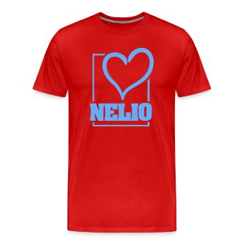 Baccalauréat Nelio - T-shirt bio Premium Homme - rouge - Devant - Damien (186cm)