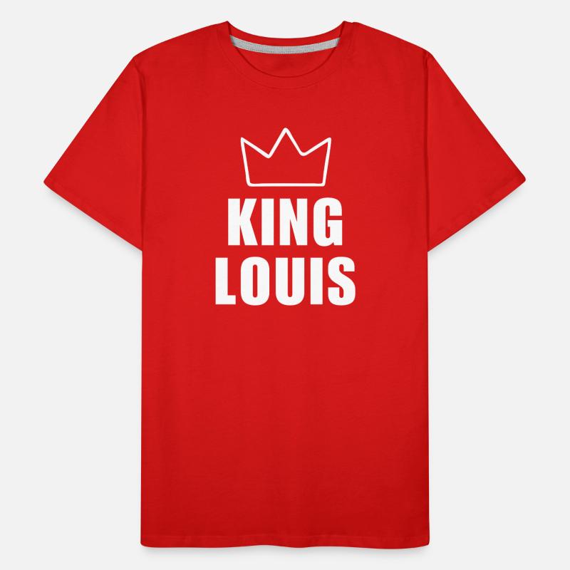 Louis Name mit Buchstabe L - King Crown Hemd Männer Premium Bio T-Shirt