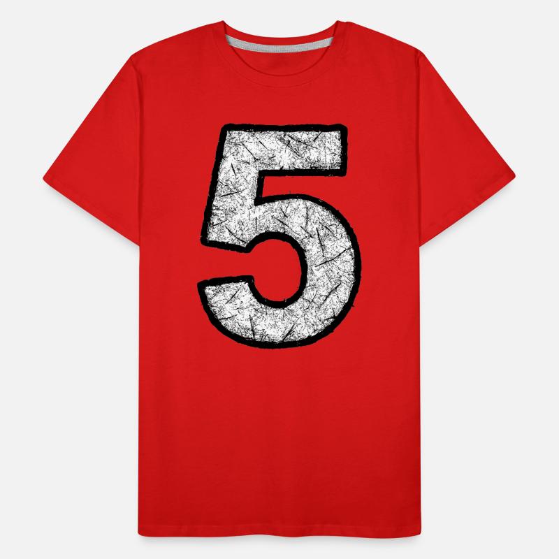 Texture cinq grunge T-shirt bio Premium Homme