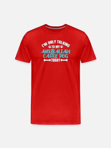 Australian Cattle Dog Owner Owner - Men's Premium Organic T-Shirt - red