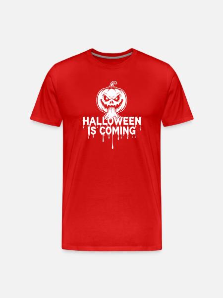 Halloween arrive - T-shirt bio Premium Homme - rouge