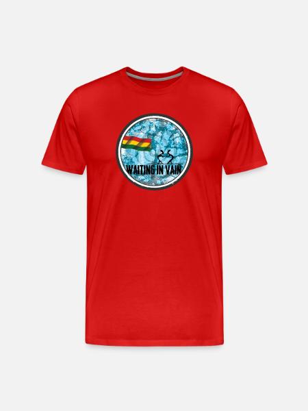 Waiting in Vain - reggae - T-shirt bio Premium Homme - rouge