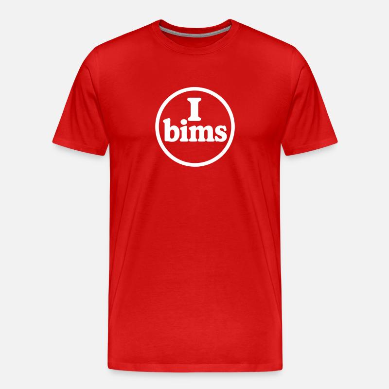I bims Meme Logo - Men's Premium Organic T-Shirt - red