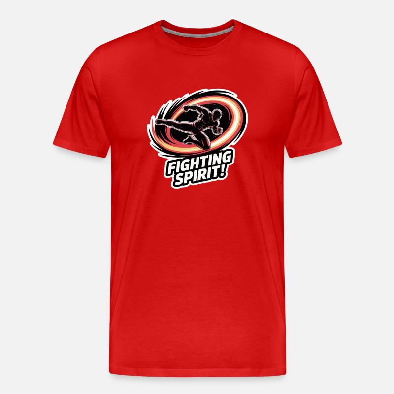 Ausbruch des Kampfgeistes - Männer Premium Bio T-Shirt - Rot