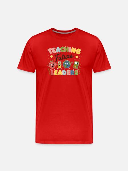 Teaching the leaders of the future - Men's Premium Organic T-Shirt - red