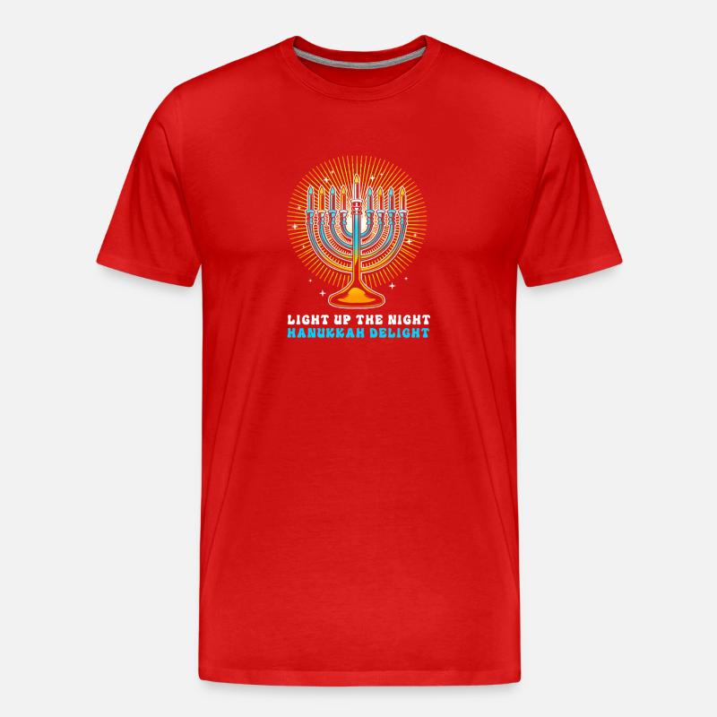 Hanoukka Hanoukka Hanoukka - T-shirt bio Premium Homme - rouge