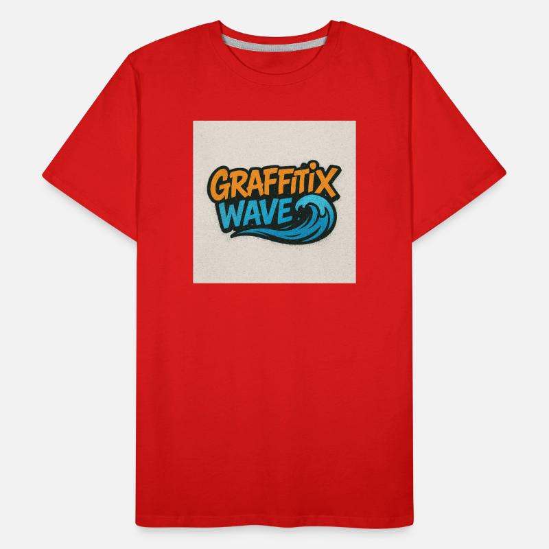 Graffitix Wave Graffiti Logo T-shirt bio Premium Homme