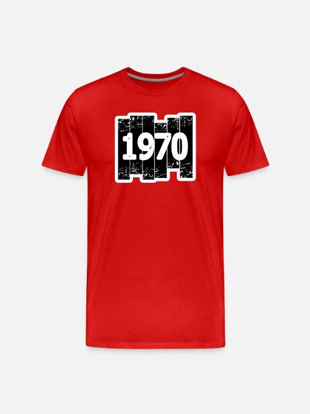 Year 1970 - Men's Premium Organic T-Shirt - red