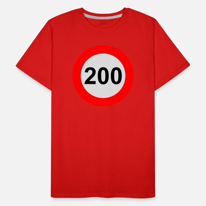 Vitesse maximale : 200 km/h T-shirt bio Premium Homme