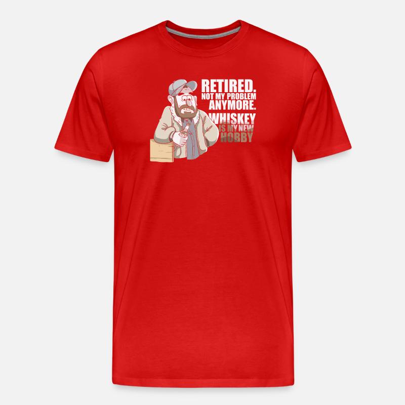 Whiskey Spruch Whiskeytrinker Whiskeyliebhaber - Männer Premium Bio T-Shirt - Rot