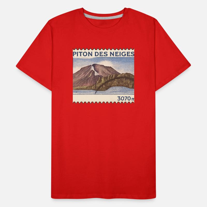 Timbre Piton des Neiges T-shirt bio Premium Homme