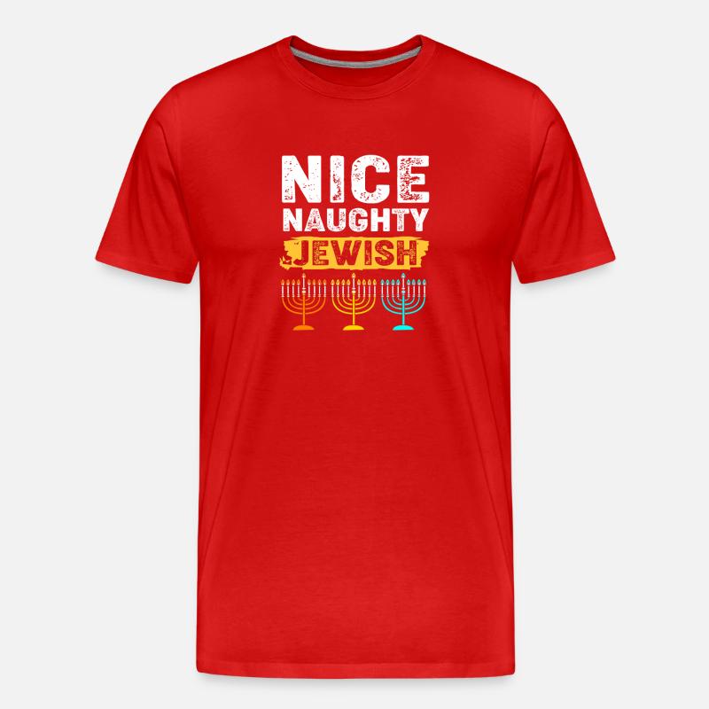 Hanoukka Hanoukka Hanoukka - T-shirt bio Premium Homme - rouge