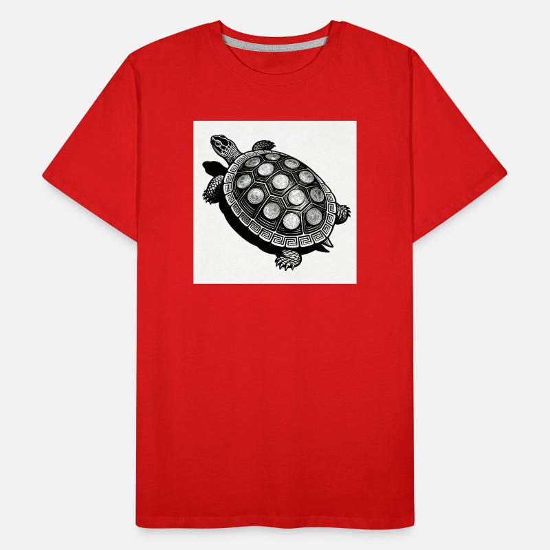 Coin Turtle Geometry Men's Premium Organic T-Shirt