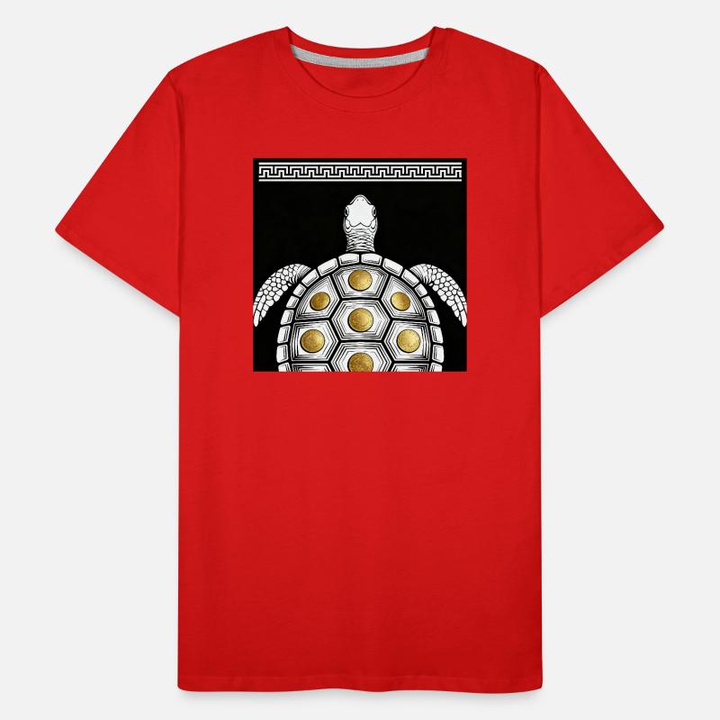 Schildkröte Münzpanzer Männer Premium Bio T-Shirt