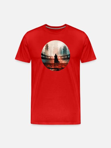 Red Wasteland Guardian - Men's Premium Organic T-Shirt - red