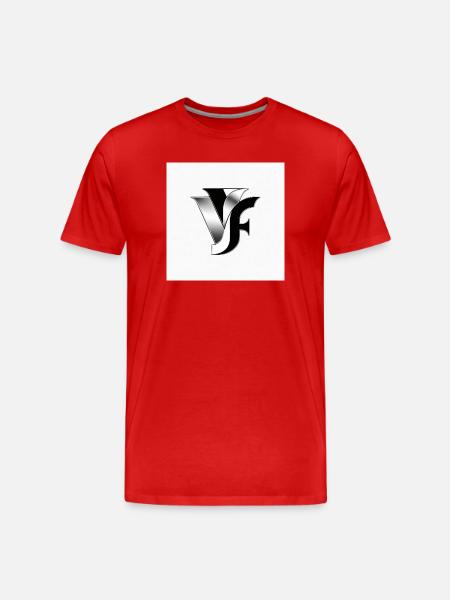 VF Monogram Metallic - Men's Premium Organic T-Shirt - red