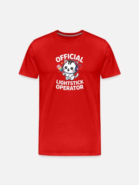 K-Pop Fan Lightstick Korea - Men's Premium Organic T-Shirt - red