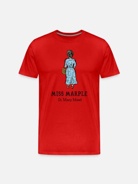 Miss Marple St. Mary Mead - Men's Premium Organic T-Shirt - red