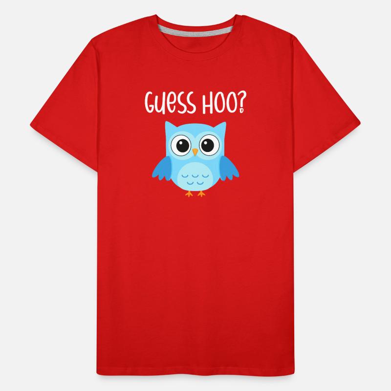 Hibou devinez hoo T-shirt bio Premium Homme
