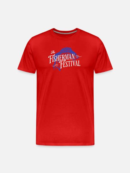 Fischerfest - Männer Premium Bio T-Shirt - Rot