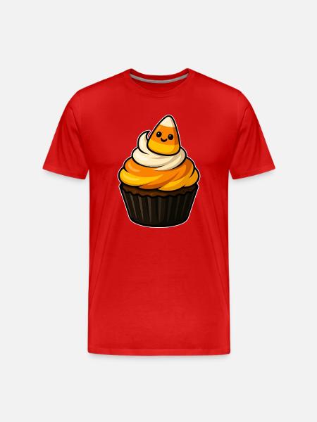 Breloque Cupcake CandyCorn - T-shirt bio Premium Homme - rouge