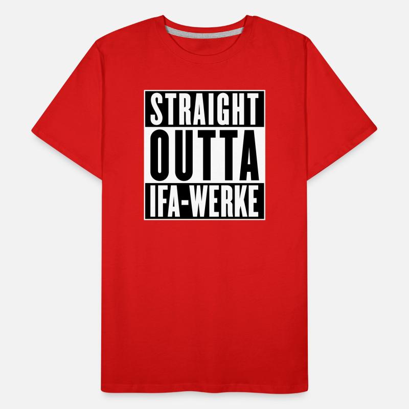 Straight outta IFA movements (colors changeable) Men's Premium Organic T-Shirt