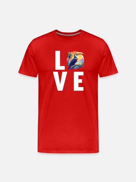 Toucans Toucan - Men's Premium Organic T-Shirt - red