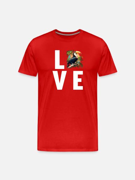 Toucans Toucan - Men's Premium Organic T-Shirt - red