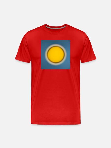 Sun_001 - T-shirt bio Premium Homme - rouge