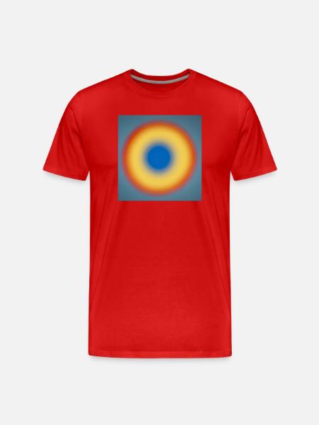 Blue circle_001 - Men's Premium Organic T-Shirt - red