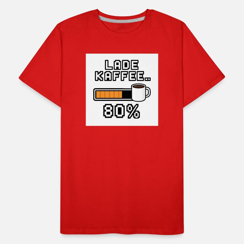 Load Coffee 80% Men's Premium Organic T-Shirt
