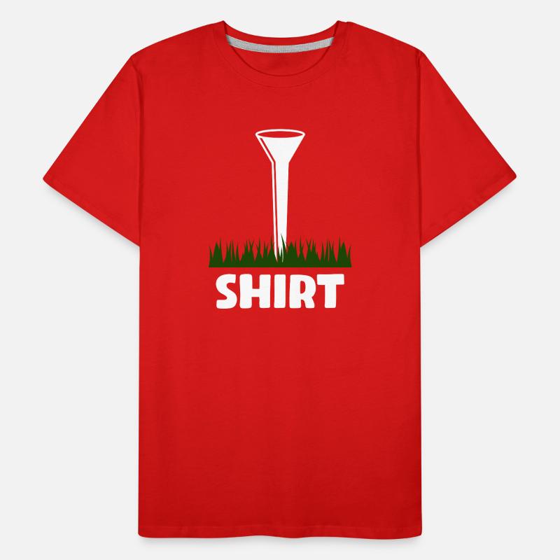 Golfer Golf Golfing Men's Premium Organic T-Shirt