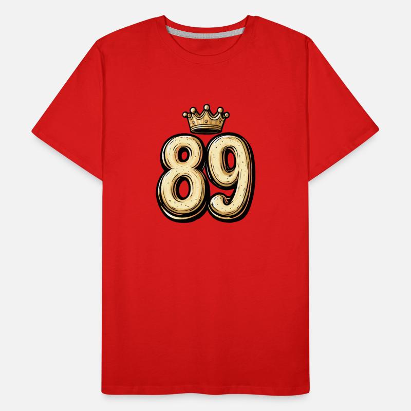 89 Couronne de chiffres T-shirt bio Premium Homme