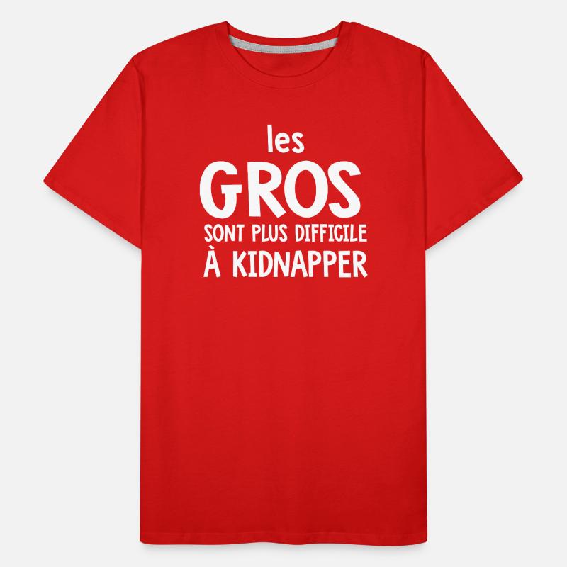 Les Gros Plus Difficile Humour T-shirt bio Premium Homme