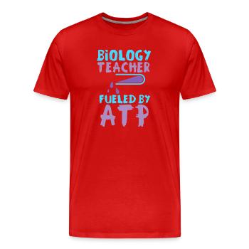 Biology Teacher Biologist Microbiology Biologist - Men's Premium Organic T-Shirt - red - Front - Damien (186cm)