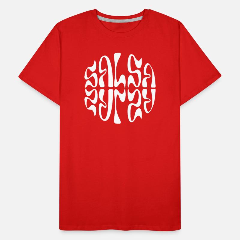 Typographie circulaire Salsa Pulse T-shirt bio Premium Homme