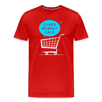Cyber Monday shopping spree - Men's Premium Organic T-Shirt - red - Front - Damien (186cm)