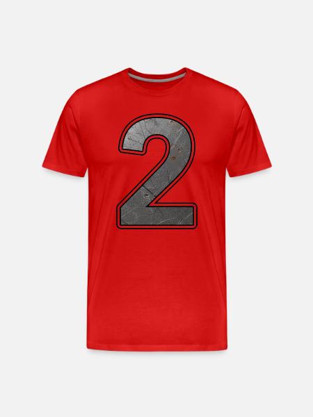 Two Metal Texture Scratch Art - Men's Premium Organic T-Shirt - red