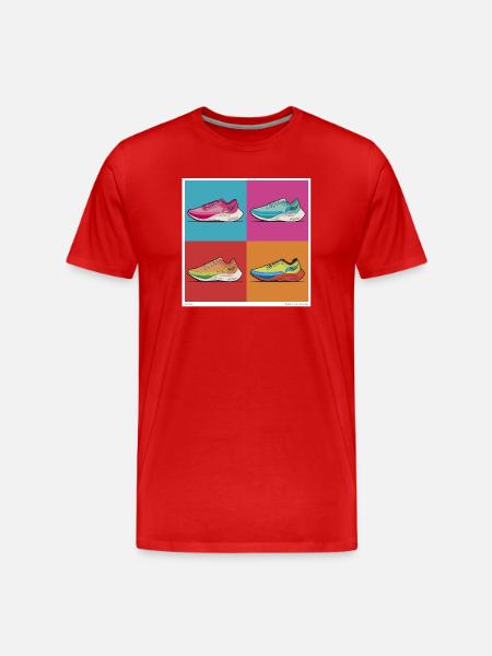 Pop Art Trainer - Men's Premium Organic T-Shirt - red