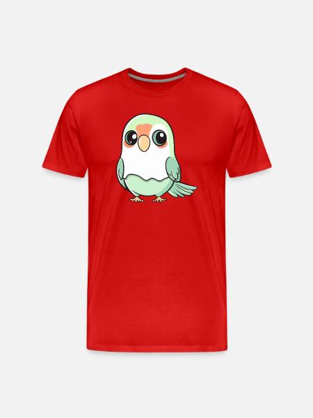 Papagai Halloween Ghost - Men's Premium Organic T-Shirt - red