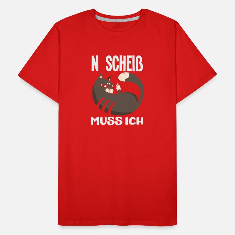 N Scheiß muss ich – Mittelfinger Männer Premium Bio T-Shirt