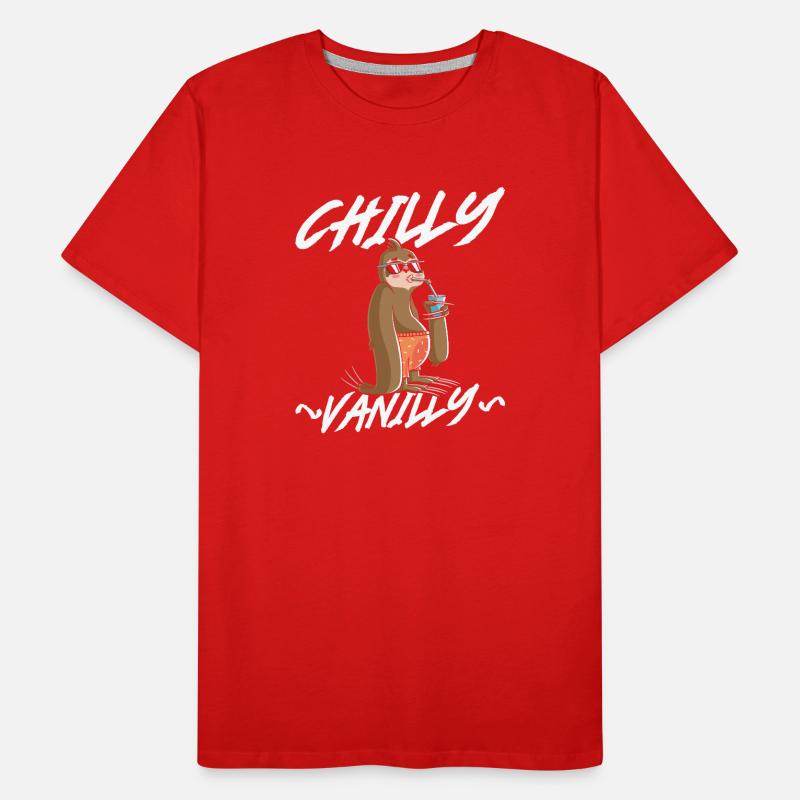 Chilly Vanilla Sloth Men's Premium Organic T-Shirt