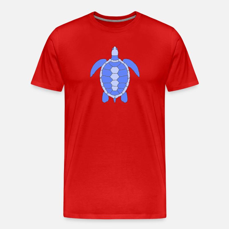 TURTLE - Männer Premium Bio T-Shirt - Rot