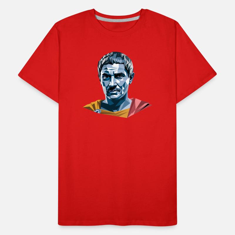 Caesar - Cool History Logo Men's Premium Organic T-Shirt