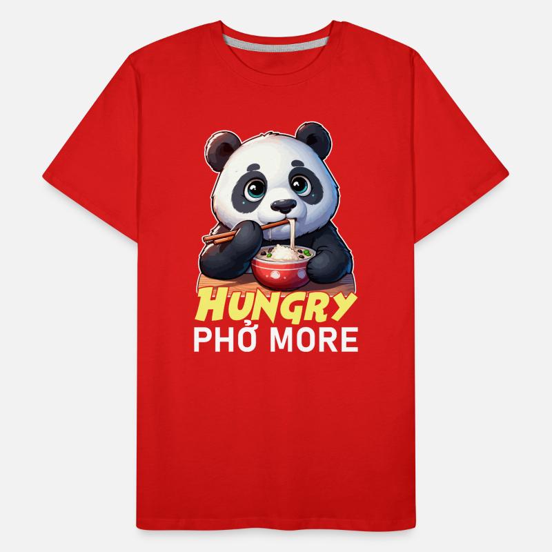 Panda Affamé Pho Plus T-shirt bio Premium Homme